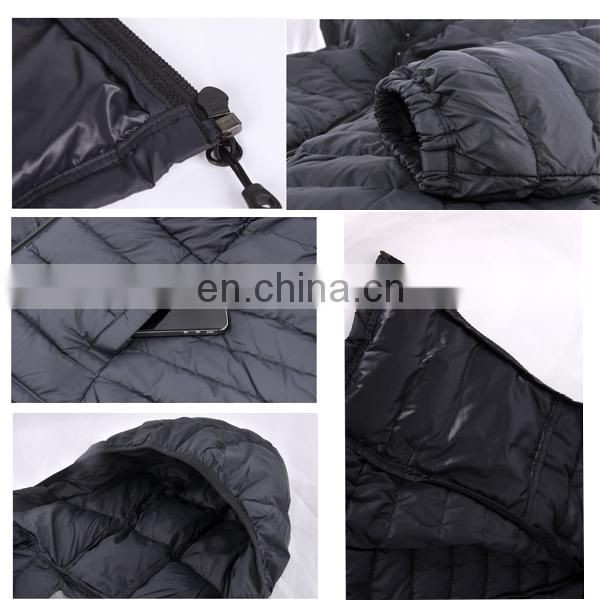 High quality female fashion design women light thin down jacket outdoor coat