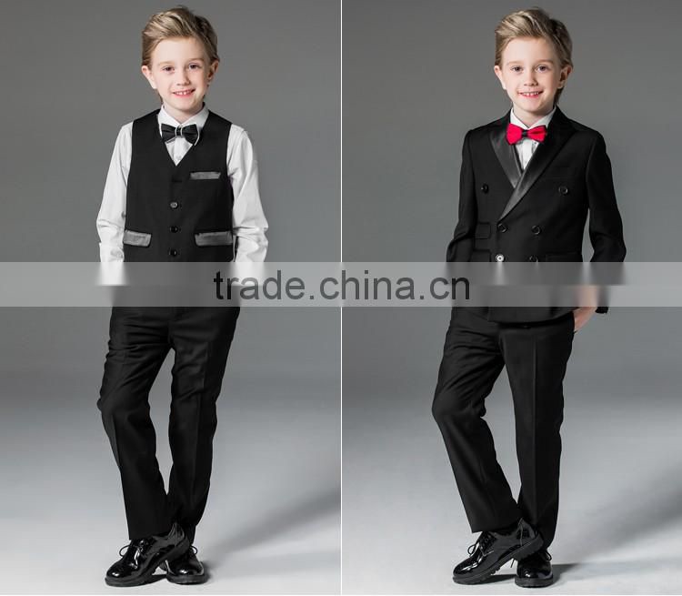 ELPA white 100% polyester fancy designer 3 piece boy suits for show