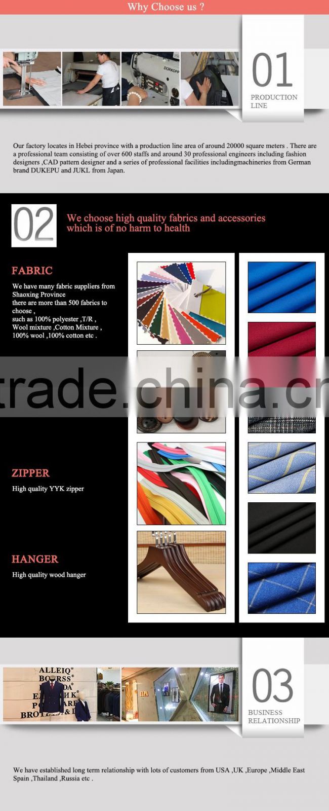 ELPA white 100% polyester fancy designer 3 piece boy suits for show