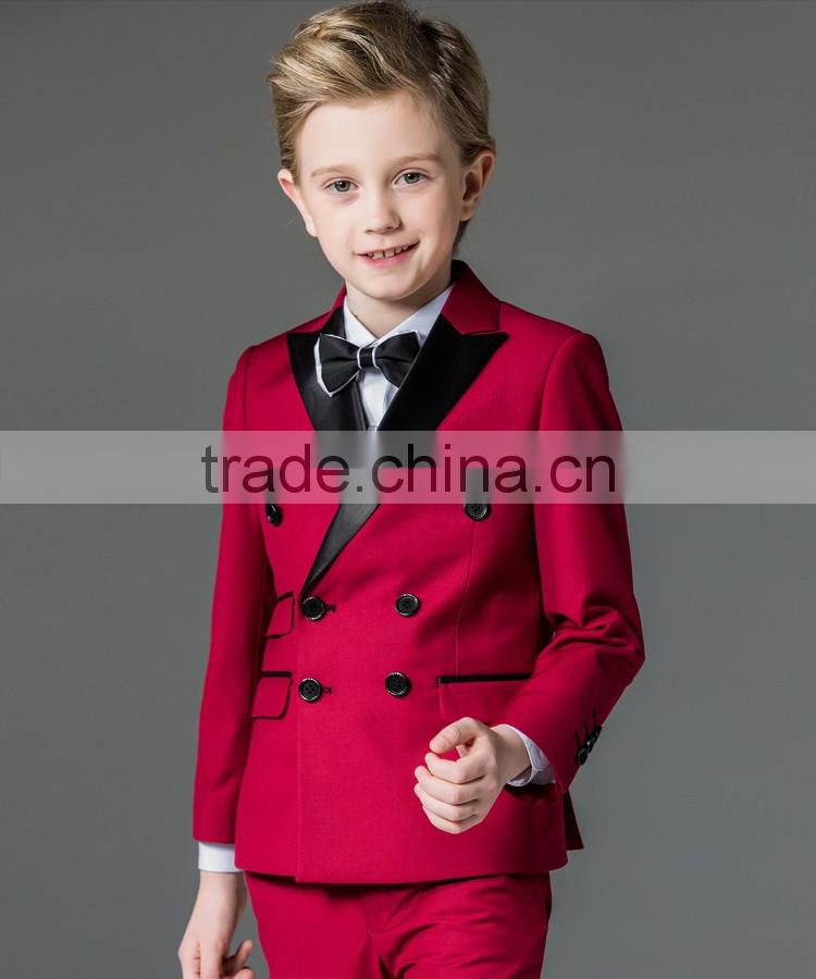 ELPA white 100% polyester fancy designer 3 piece boy suits for show