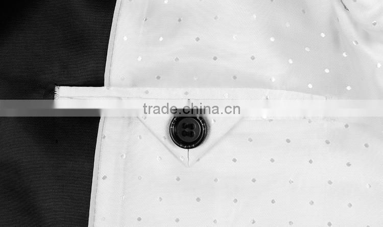 ELPA white 100% polyester fancy designer 3 piece boy suits for show