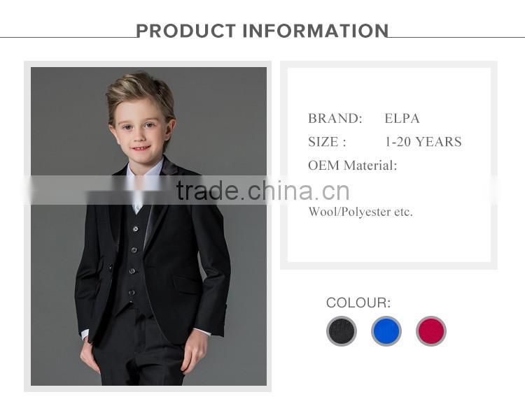 ELPA formal designer slimming wholesale blue3 piece boys tuxedo suits