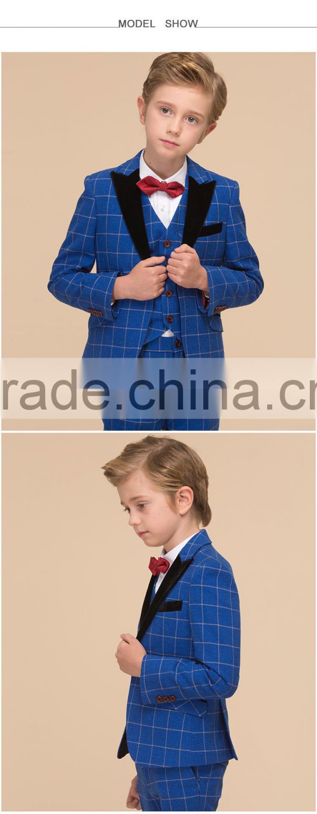 ELPA blue boy suits tuxedo for kids