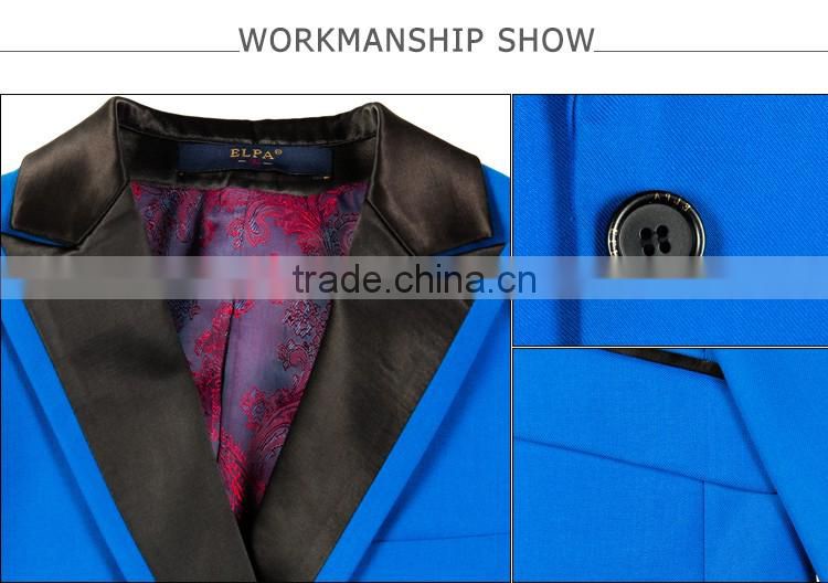ELPA formal designer slimming wholesale blue3 piece boys tuxedo suits