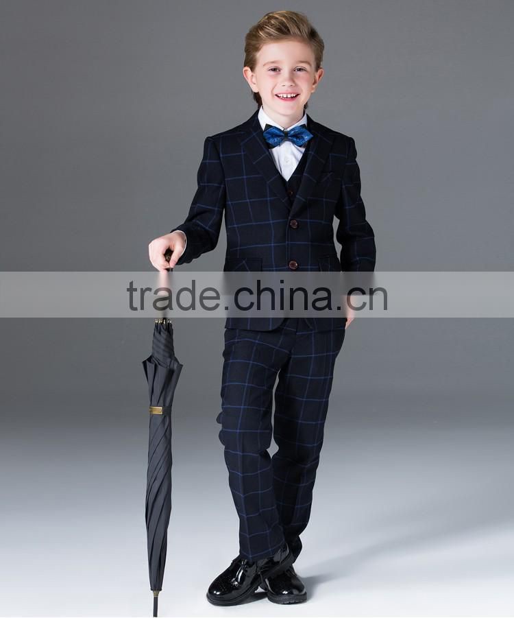 ELPA plaid designer wholesale 3 piece kids boys suits casual suits for Boys