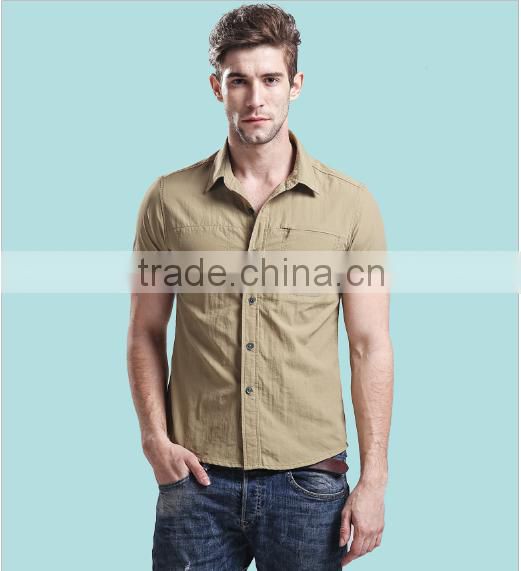 wholesale price slim fit design100% polyester dry fit business shirt