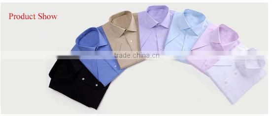 New arrival casual shirts cotton business plaid button up men embroidered shirts