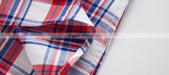 New arrival garment 100% cotton casual check pattern latest shirts for men pictures