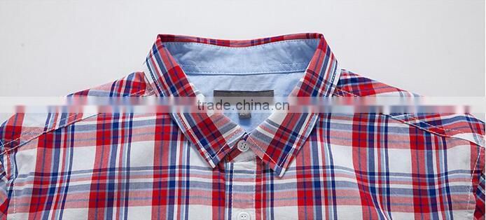 New arrival garment 100% cotton casual check pattern latest shirts for men pictures