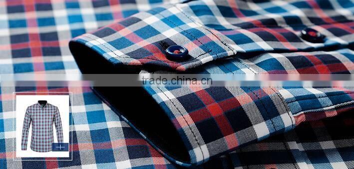 Precious clothes 100% cotton wholesale custom plaid new model button down shirts mens