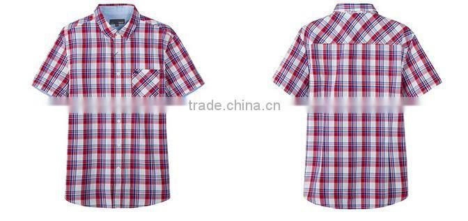 New arrival garment 100% cotton casual check pattern latest shirts for men pictures