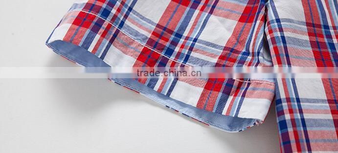 New arrival garment 100% cotton casual check pattern latest shirts for men pictures