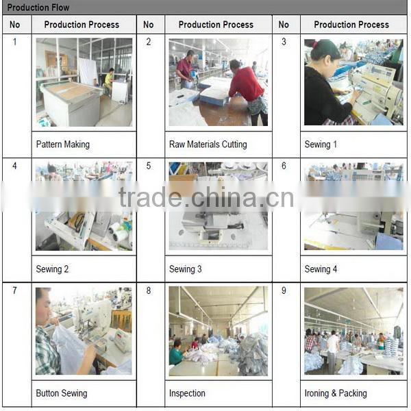 Latest embroidery logo men check design 85% polyester 15% cotton flannel shirt