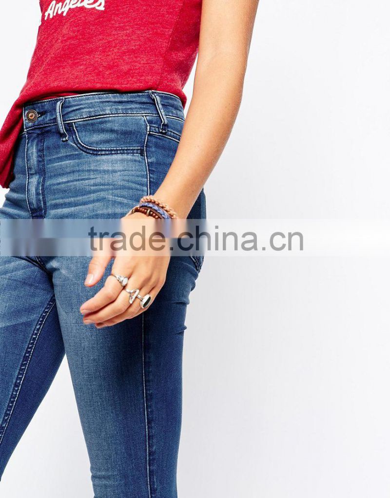 2015 Bestseller women jeans with trade Assurance OSJ002
