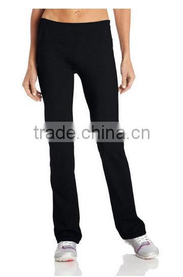 Factory Price Wholesale Women's Compression Long Pant Straight Leg Pants