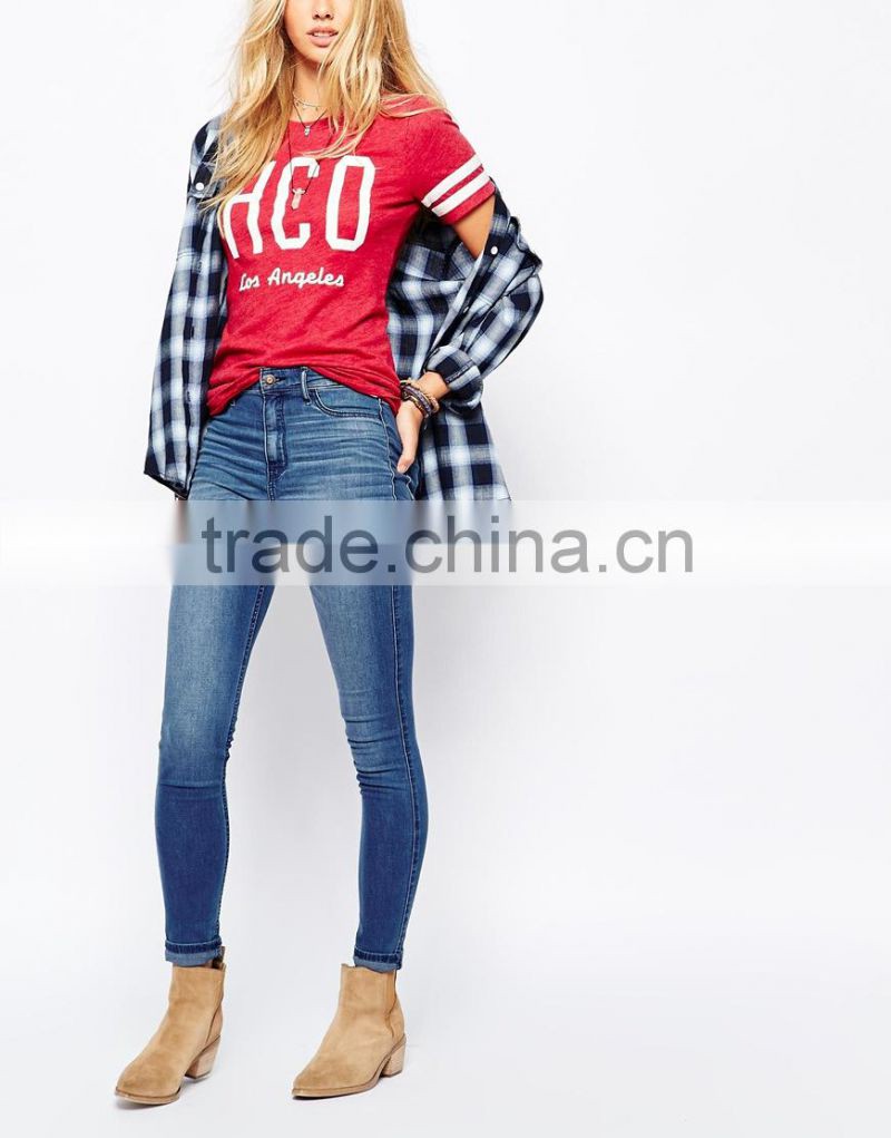 2015 Bestseller women jeans with trade Assurance OSJ002