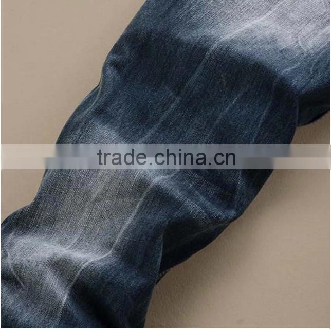 Fashion Stylish Men's Designed Straight Regular Fit Trousers Casual Jean Plaid Pants JeansTrousers