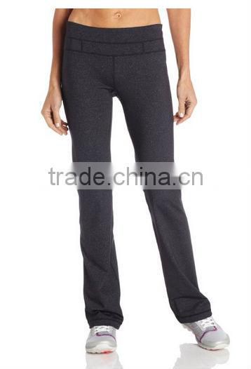 Factory Price Wholesale Women's Compression Long Pant Straight Leg Pants