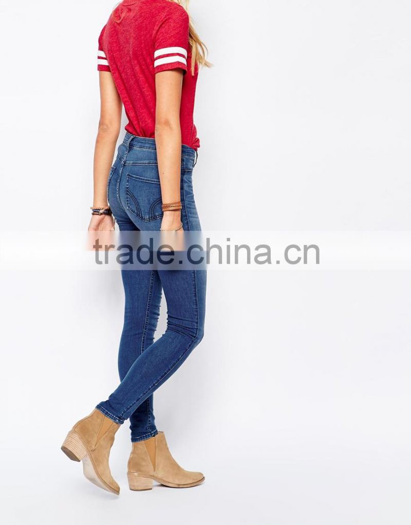 2015 Bestseller women jeans with trade Assurance OSJ002
