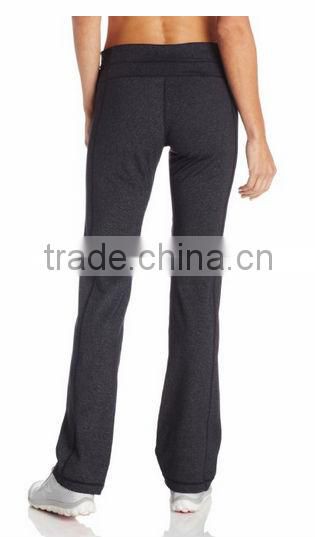 Factory Price Wholesale Women's Compression Long Pant Straight Leg Pants
