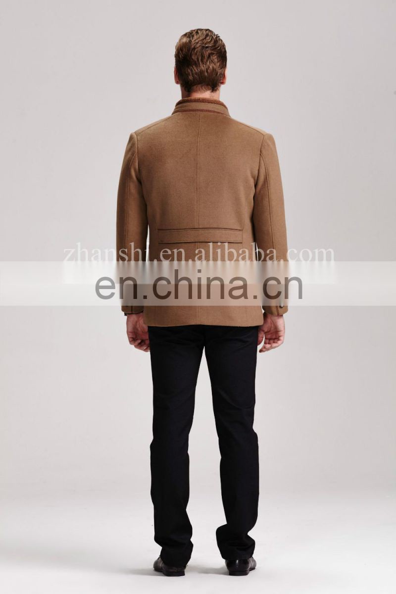 Autumn Winter Fancy Jackets Pure Life for Men Wool Cashmere coat for sale made in china