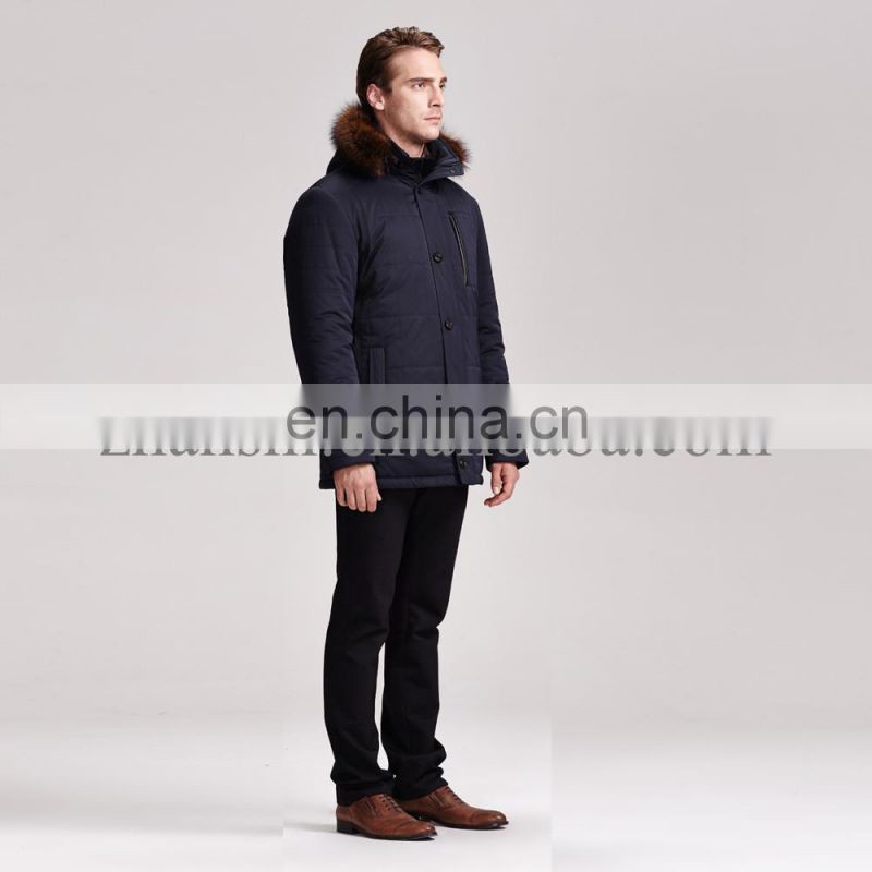 2015 lastest fashion hot selling collar removable handsome man winter jacket