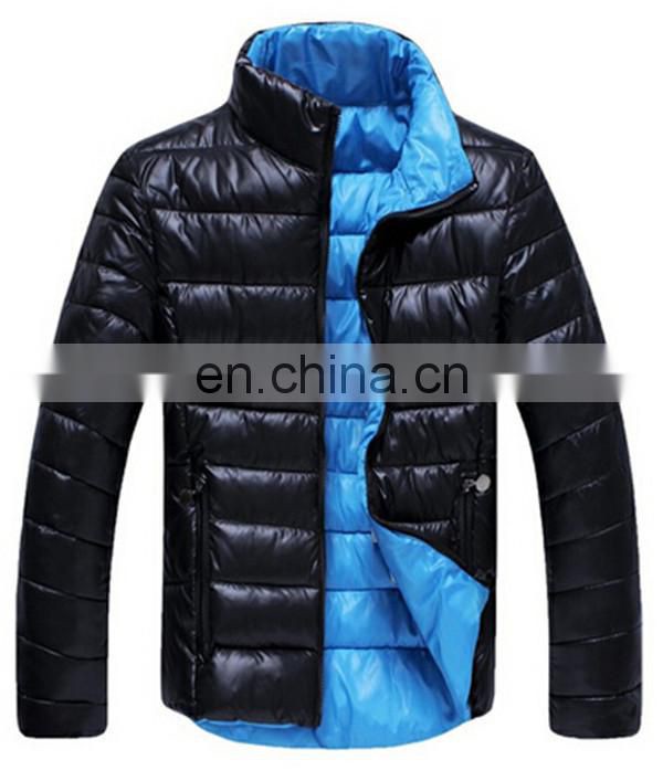 OEM service two sides down winter jacket for men