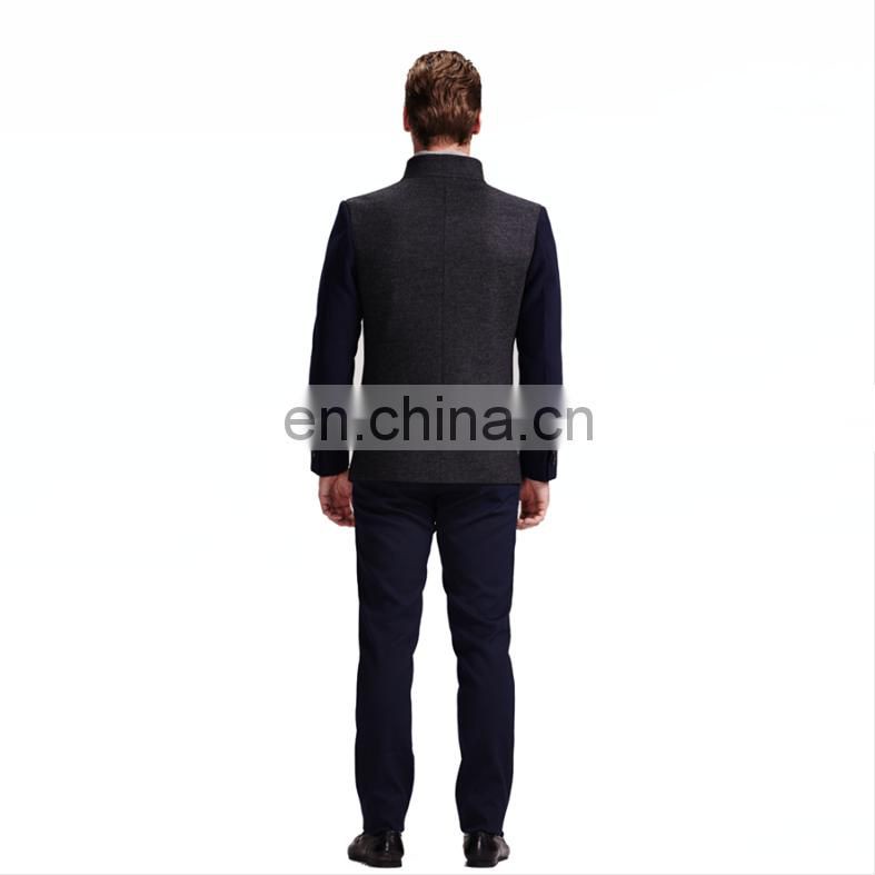 wholesale european clothing softshell jacket cashmere wool coat parka men's