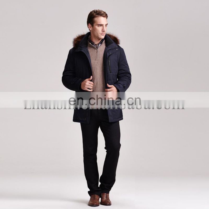 2015 lastest fashion hot selling collar removable handsome man winter jacket