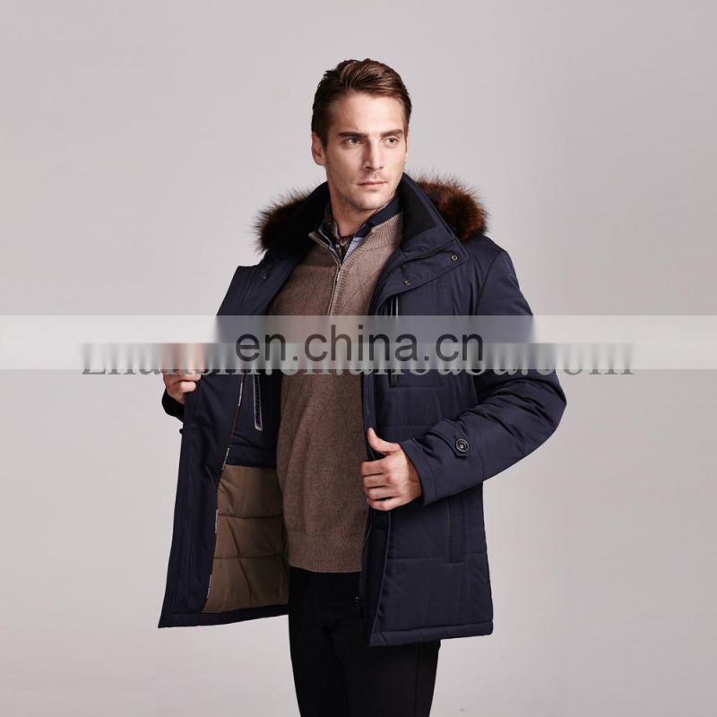 2015 lastest fashion hot selling collar removable handsome man winter jacket