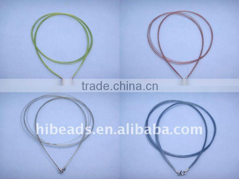Wholesale delicate braided leather cord necklaces LC0025