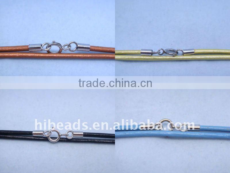 Popular braided leather cord necklaces LC0031