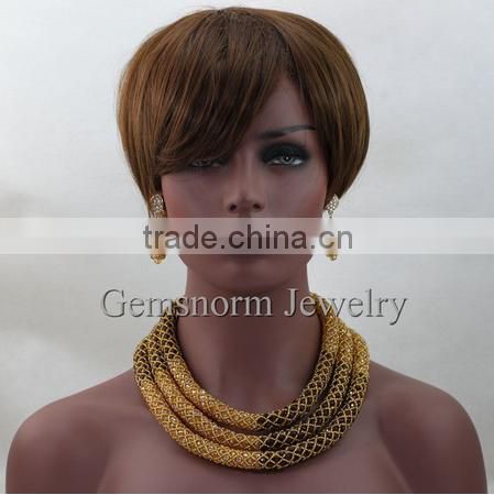 High Quality African Wedding Lace Fabric With Diamond Elegant Lace Embroidered Tulle Fabric