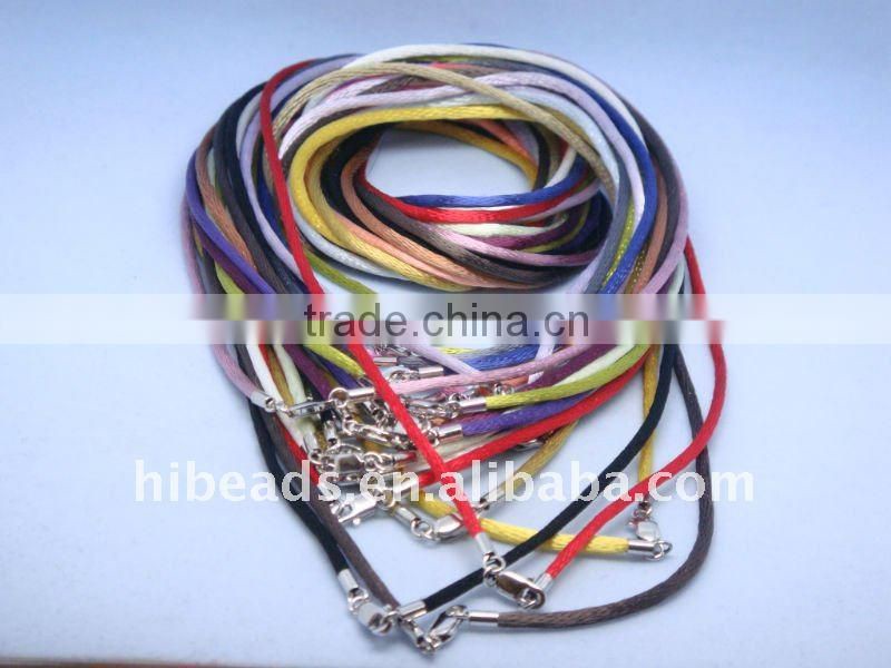 Popular leather cord necklace with clasps LC0022