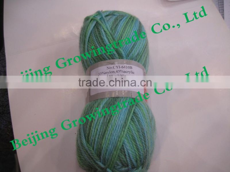 55% polyamide 45% acrylic blended hand knitting yarn soft needle knit yarn