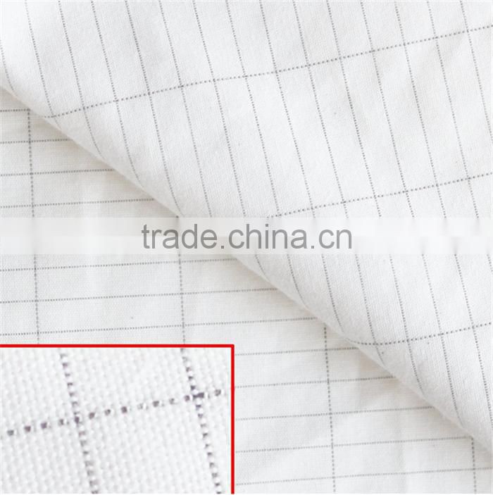 Cotton And Silver Conductive Fabric For Bed Grounding Sheet