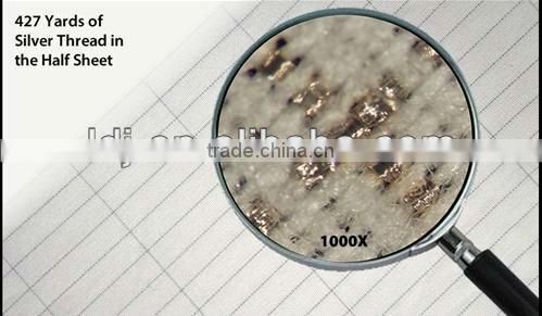 sheet cotton silver conductive fabric