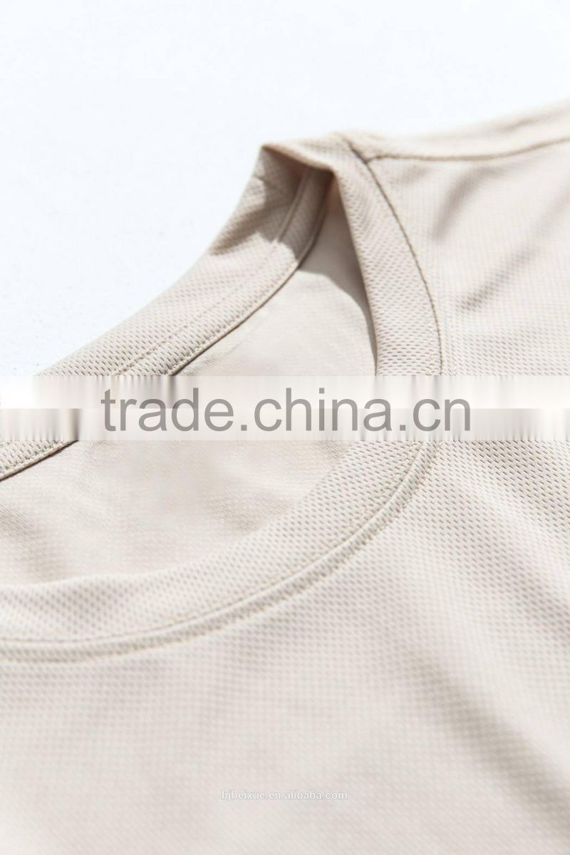 printing sports plain no brand organic cotton t-shirt for men and women