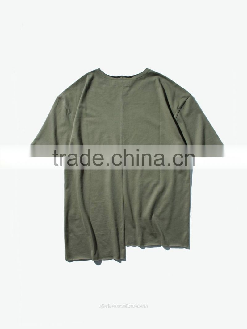 100% cotton reflective reversible sequin oversize pocket t-shirt with custom