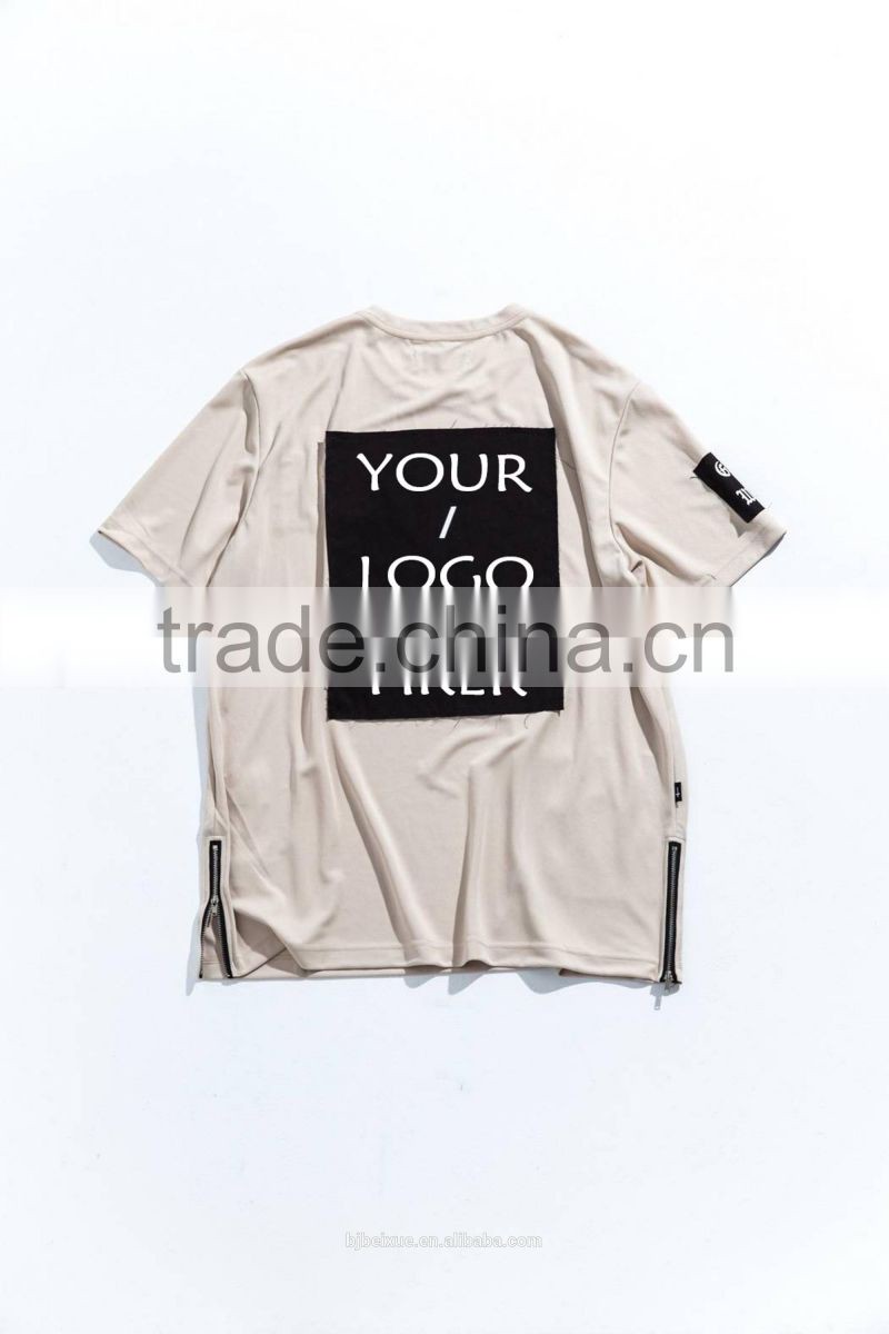 printing sports plain no brand organic cotton t-shirt for men and women