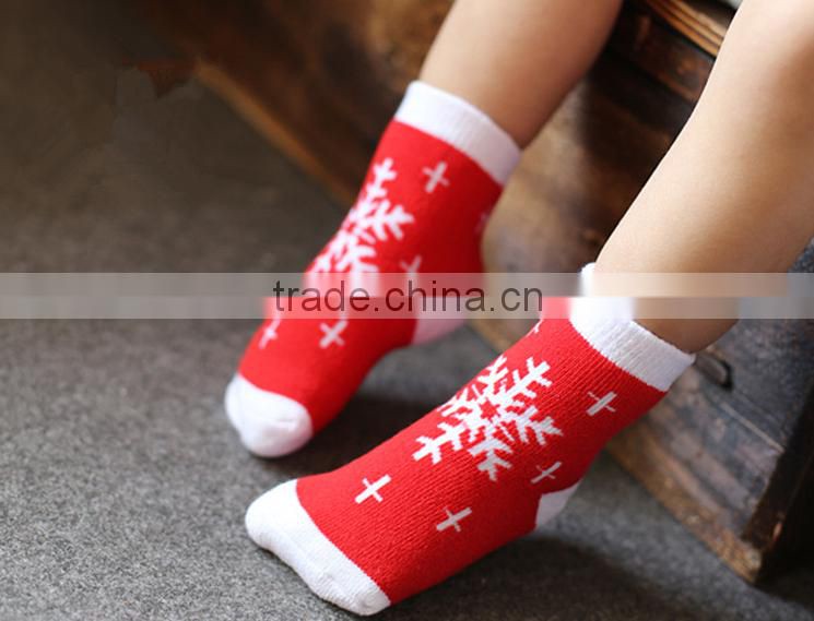 Baby socks for Christmas Warm New Year holiday socks for children