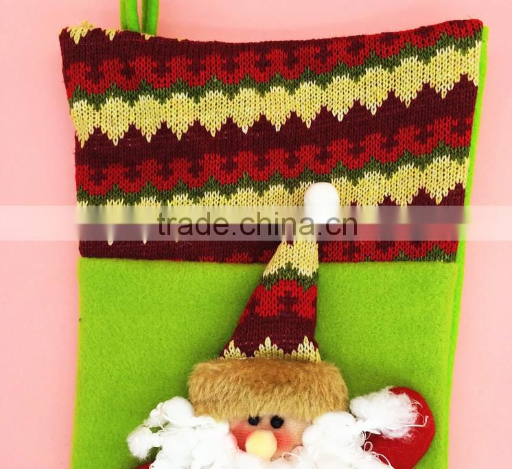 2015 Christmas decorations Snow Christmas stockings