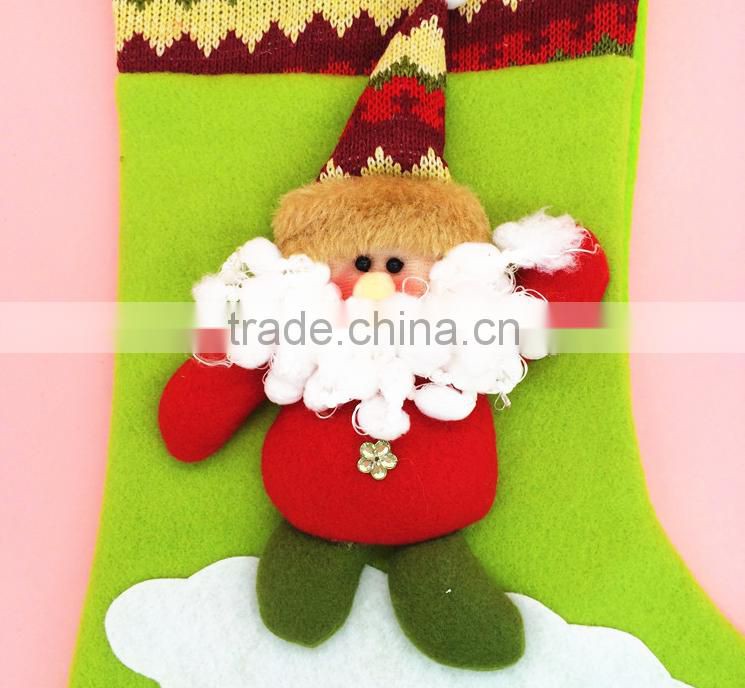 2015 Christmas decorations Snow Christmas stockings