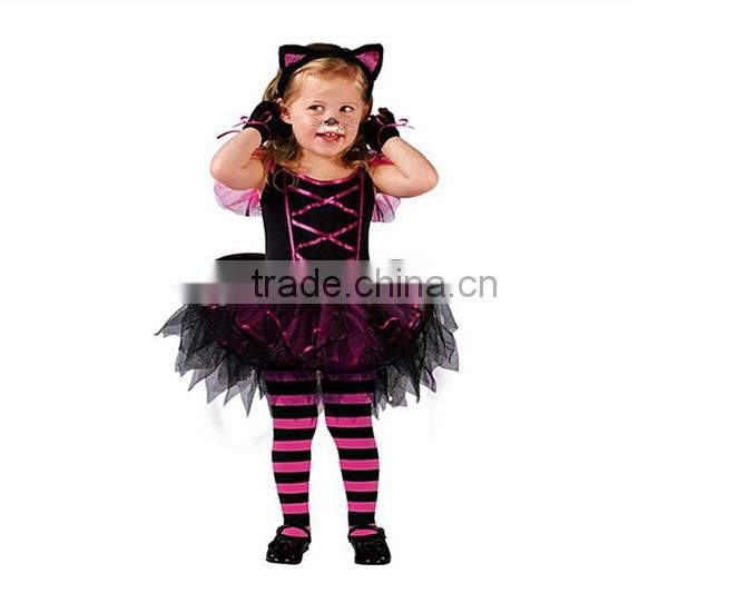 Halloween costumes for kids Performing girls' cat suit Cosplay children's clothes
