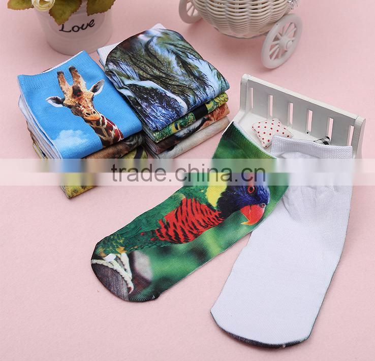 2015 3D boat socks Animal printed socks factory direct sales