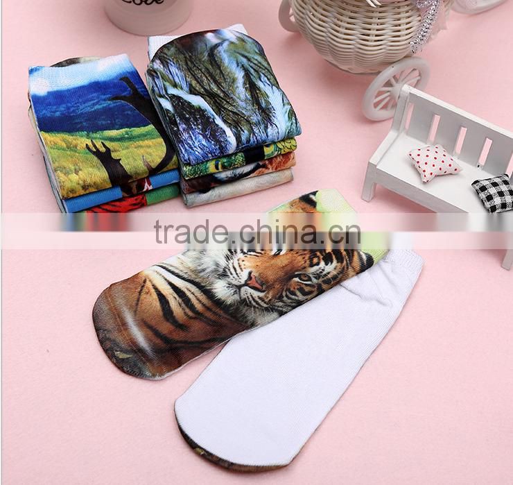 2015 3D boat socks Animal printed socks factory direct sales