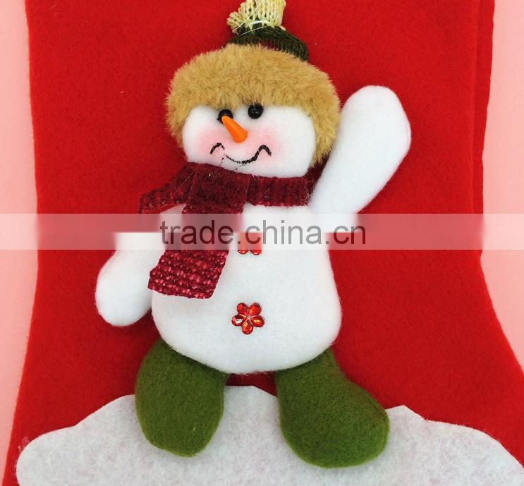 2015 Christmas decorations Snow Christmas stockings