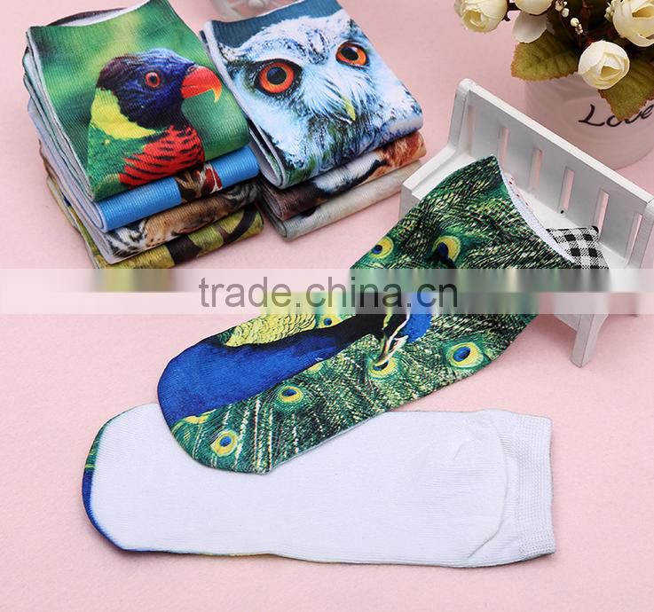 2015 3D boat socks Animal printed socks factory direct sales