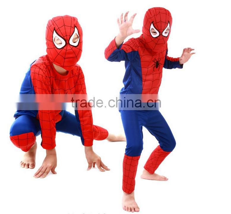 Halloween Performing costumes for kids Spider man clothing Superman clothing