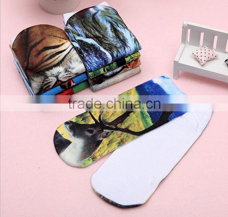 2015 3D boat socks Animal printed socks factory direct sales